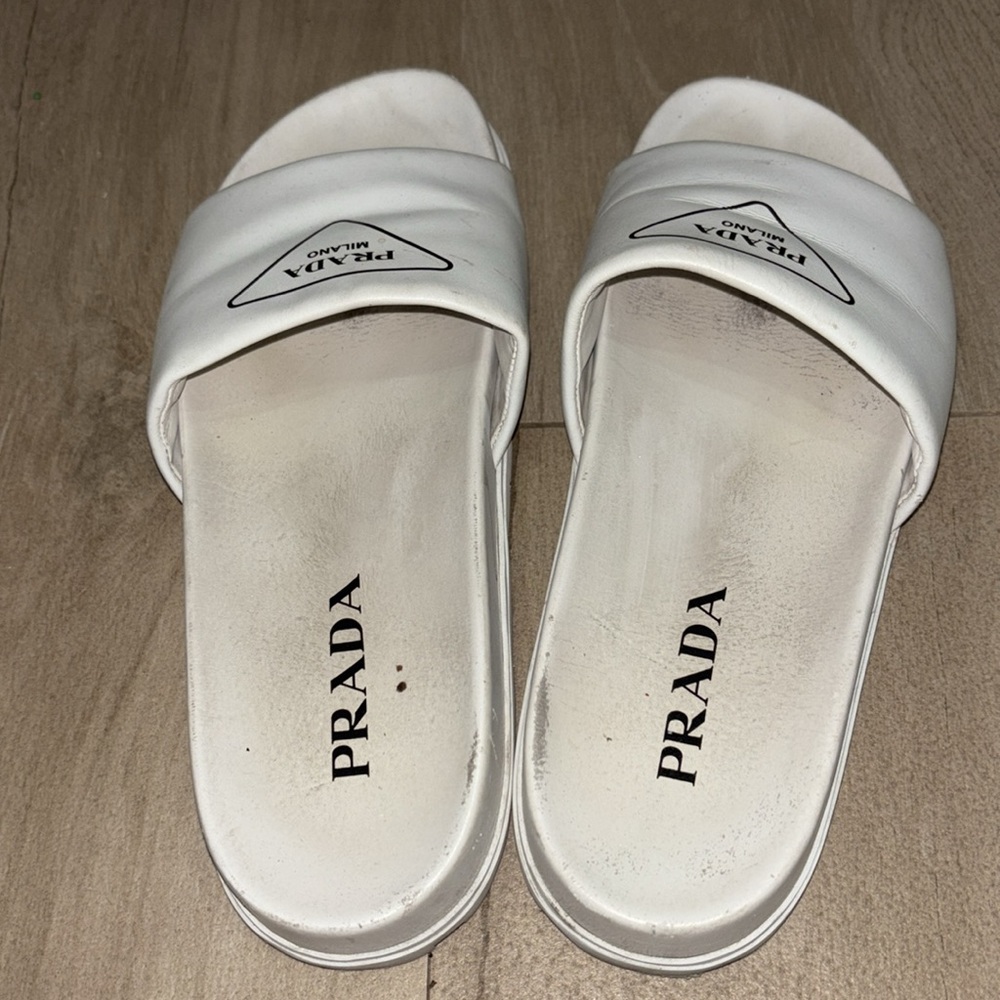 Prada Leather leather slide Size 38.5 - Picture 3 of 8